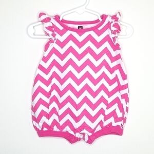 Tea Collection Chevron Romper 3-6m